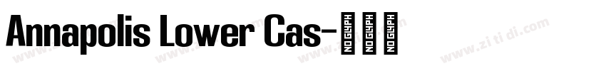 Annapolis Lower Cas字体转换